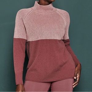 Summersalt The Luxe Cashmere Blend Two-Tone Sweater 2XL